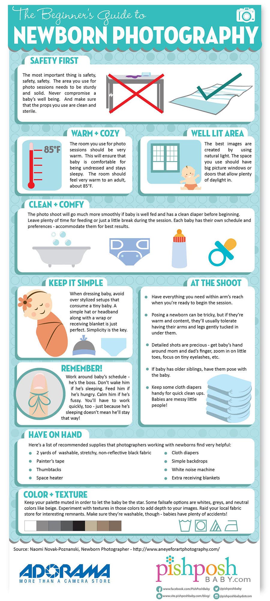 newborn photography infographic