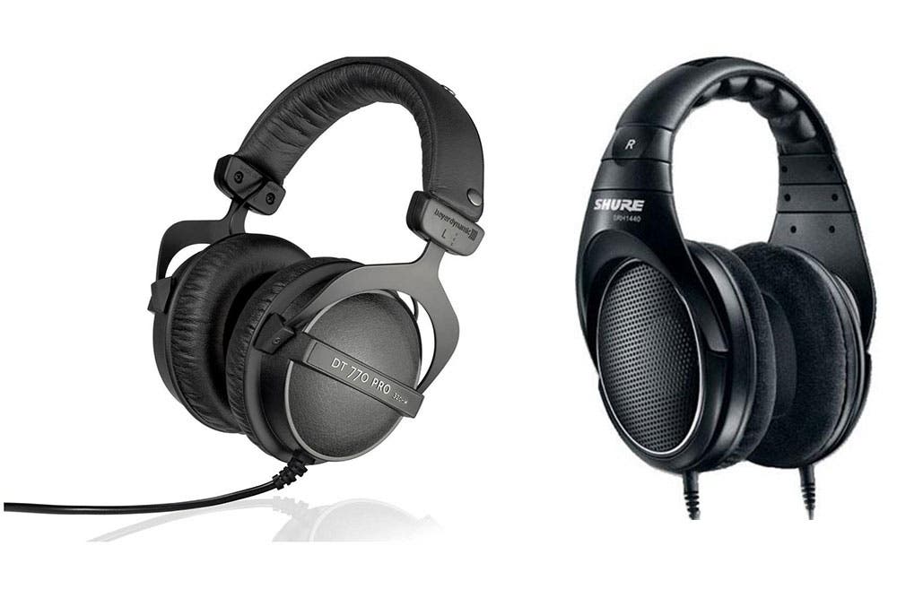Beyerdynamic DT 770 Pro Headphones ($199.99), Shure SRH1440 Professional Open-Back Stereo Headphones ($299)