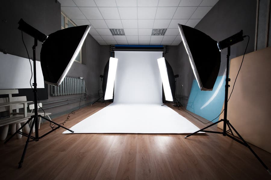 equipment of a photographic studio