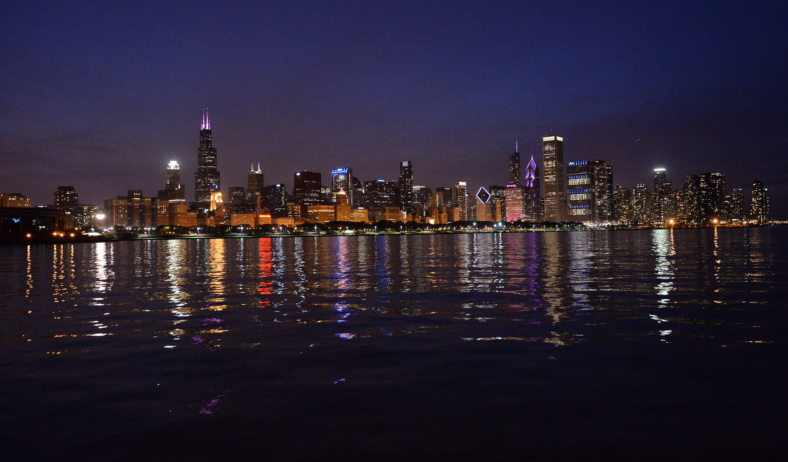 Chicago Skyline Mother's Day, baby Adelaide's first full day © Photography from personal collection of John H. White, Pulitzer Prize Photographer