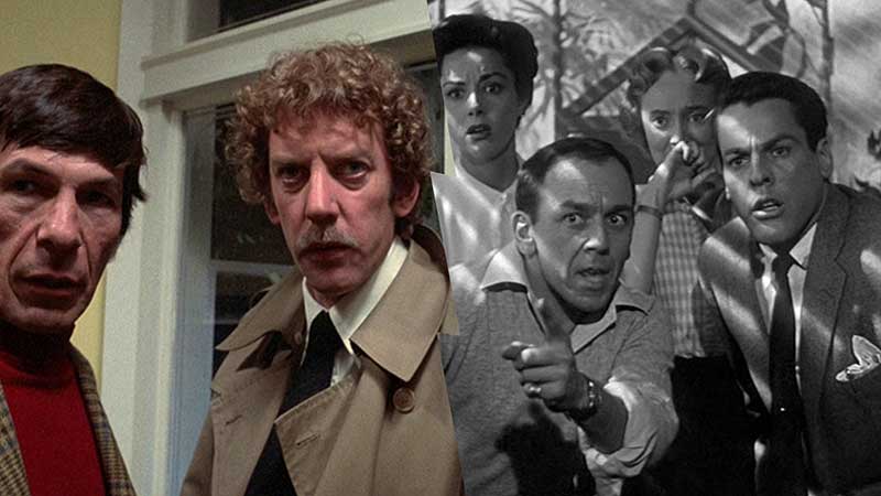 Left: Invasion of the Body Snatchers (1978). Image courtesy of MGM Home Entertainment. Right: Invasion of the Body Snatchers (1956). Image courtesy of Artisan Home Entertainment.