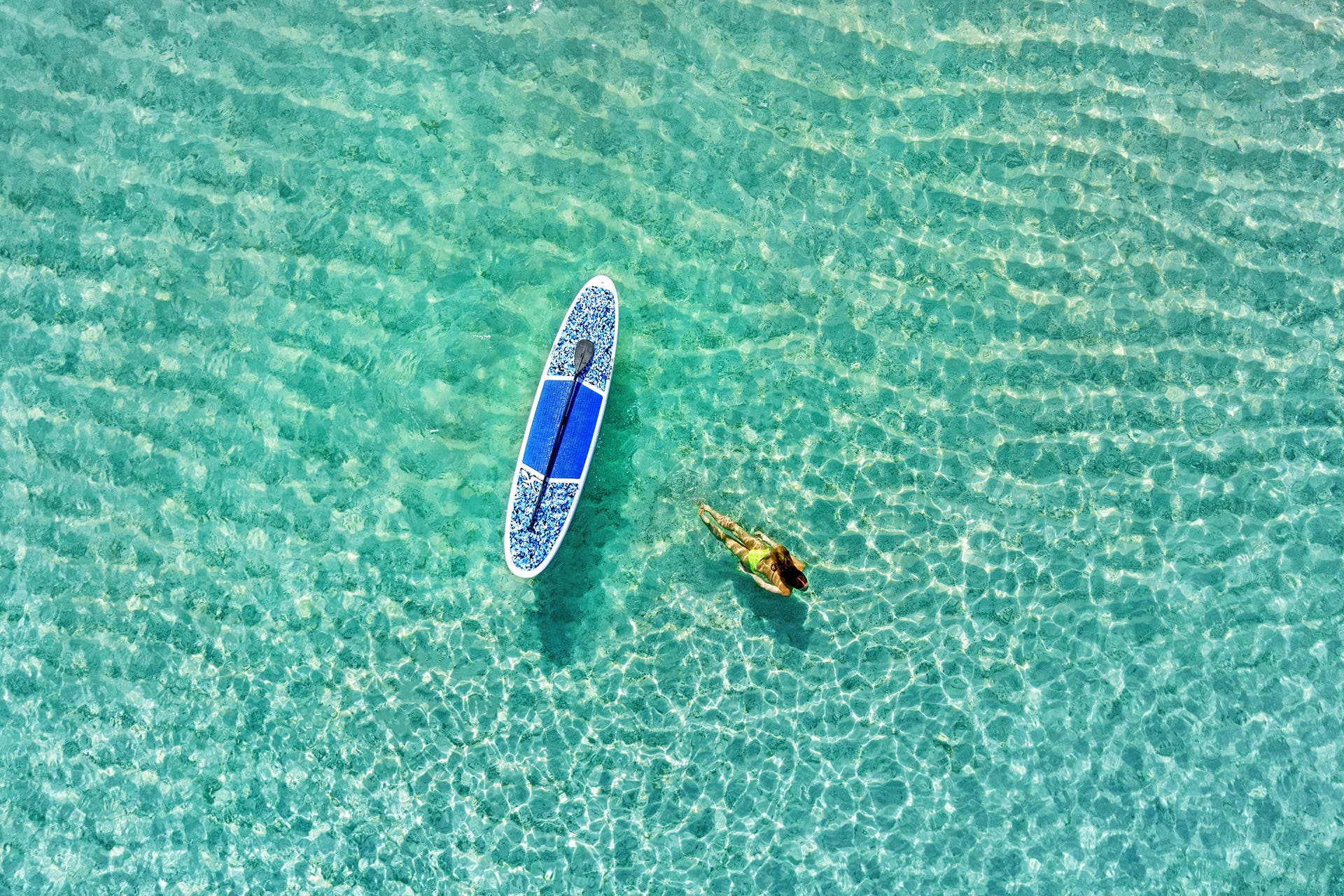 Paddleboarder, Sheraton Tokoriki Fiji Islands.