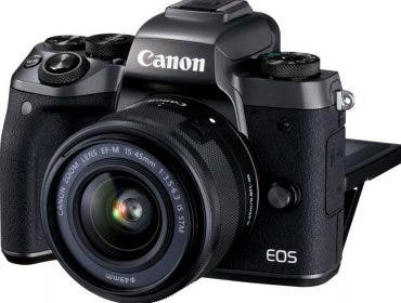 Canon EOS M5 camera with Canon EF-M 18-150mm Lens