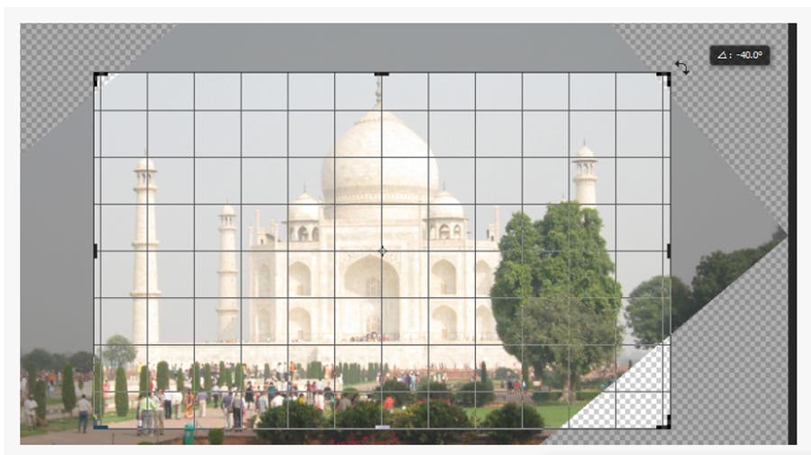 image rotation in Photoshop