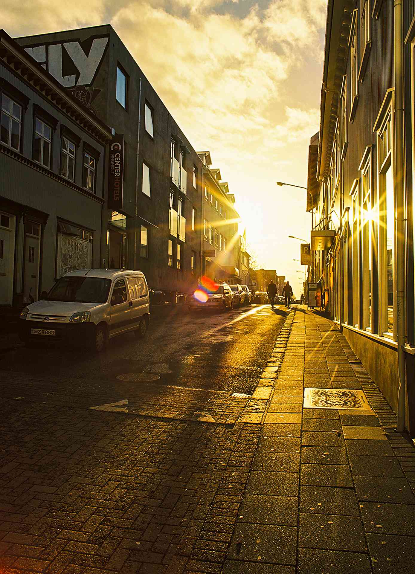 Reykjavik, Sunset. Shot on Pentax 645 with Kodak Ektar 100 Film. Photo by Jeff Marsala. @jeffmarsalaphotography