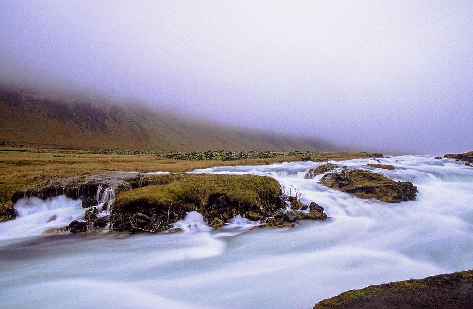 Fog Stream, Iceland. Shot on Canon Elan 7e with Fuji Velva 50. Photo by Jeff Marsala. @jeffmarsalaphotography