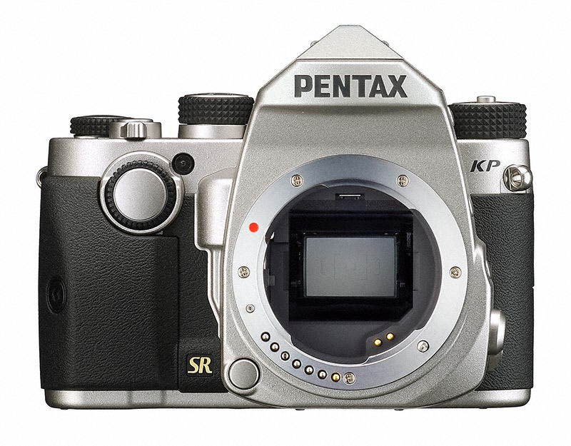 New Arrival - Pentax KP 24MP Compact TTL Autofocus DSLR Camera with Built-In Retractable P-TTL Flash, Silver