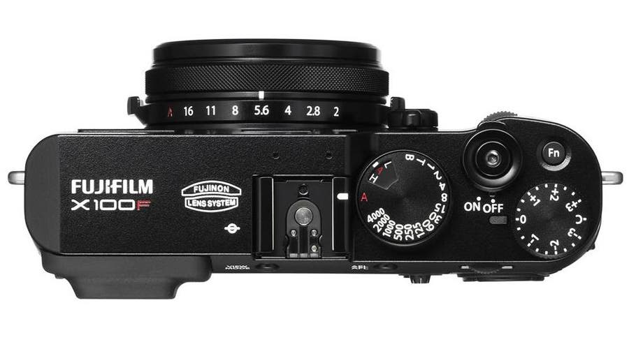 top of Fujifilm FinePix X-100F