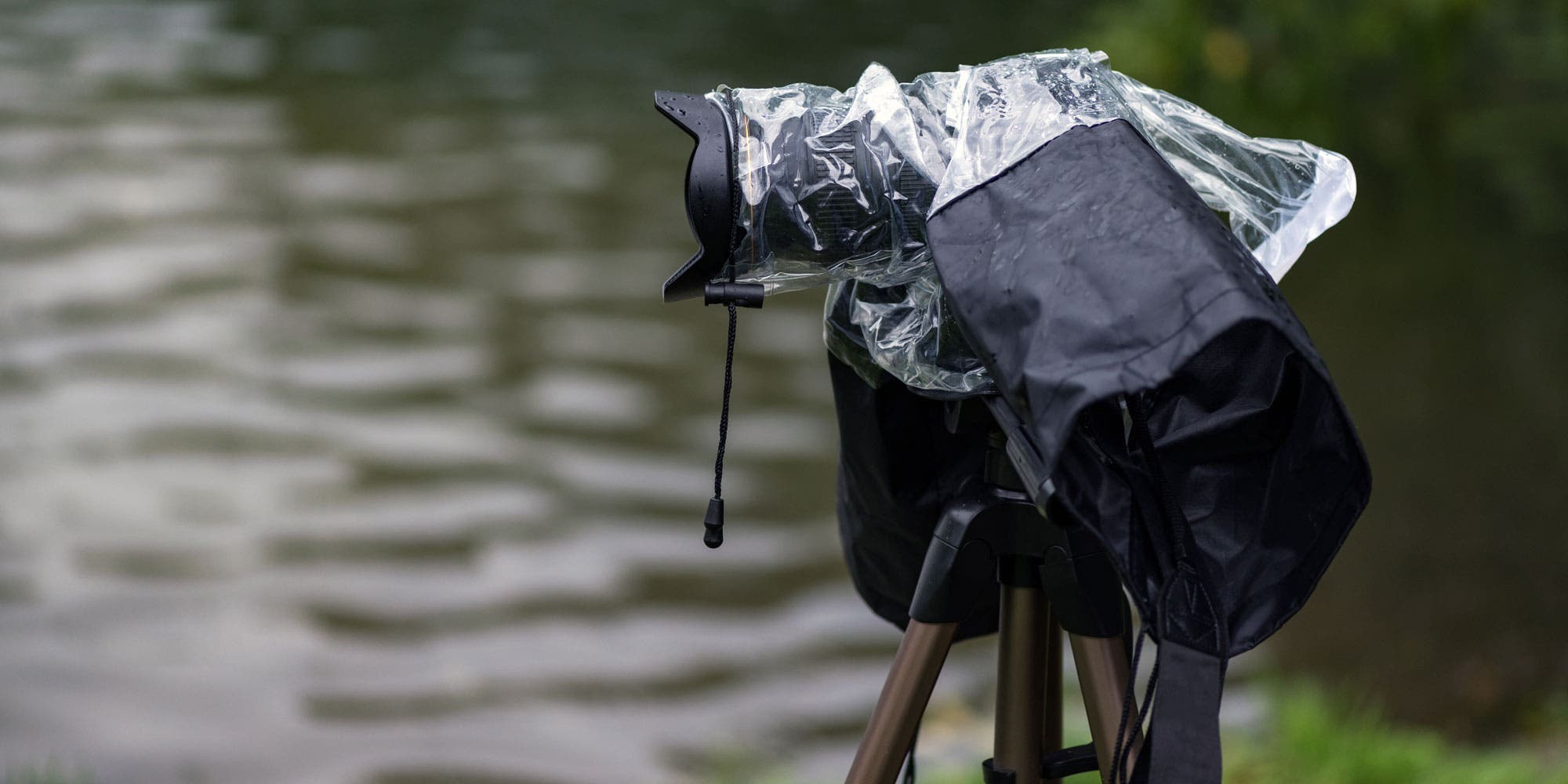 Camera in rain gear