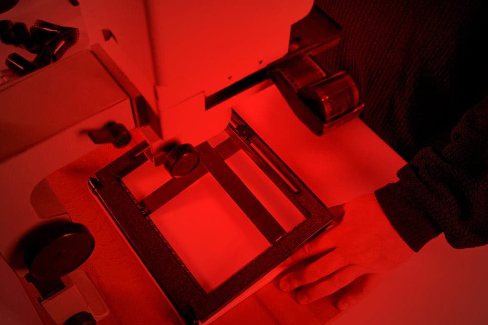photo developing drying film