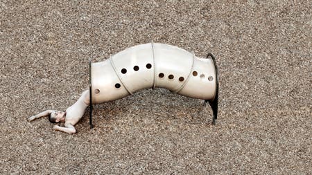 model inside a pipe