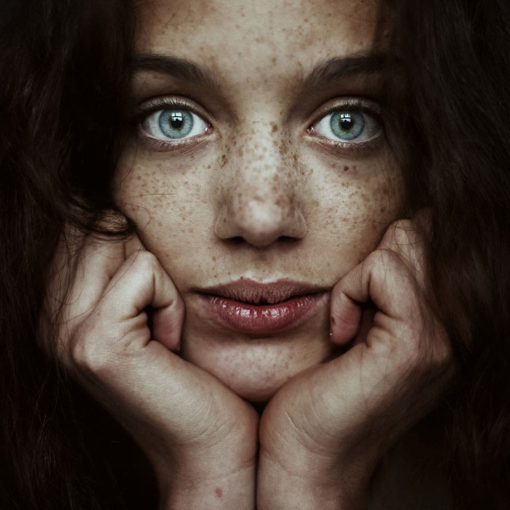 portrait of feminine beauty