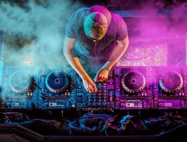 professional DJ equipment setup