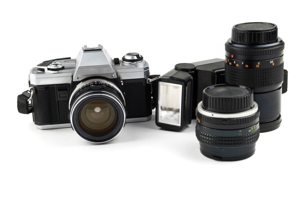 Camera Body, Lenses, and Flash
