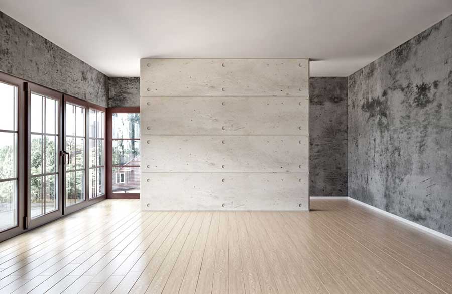 an empty room for a home recording studio
