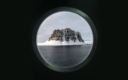 snowy mountain in the arctic travel photography
