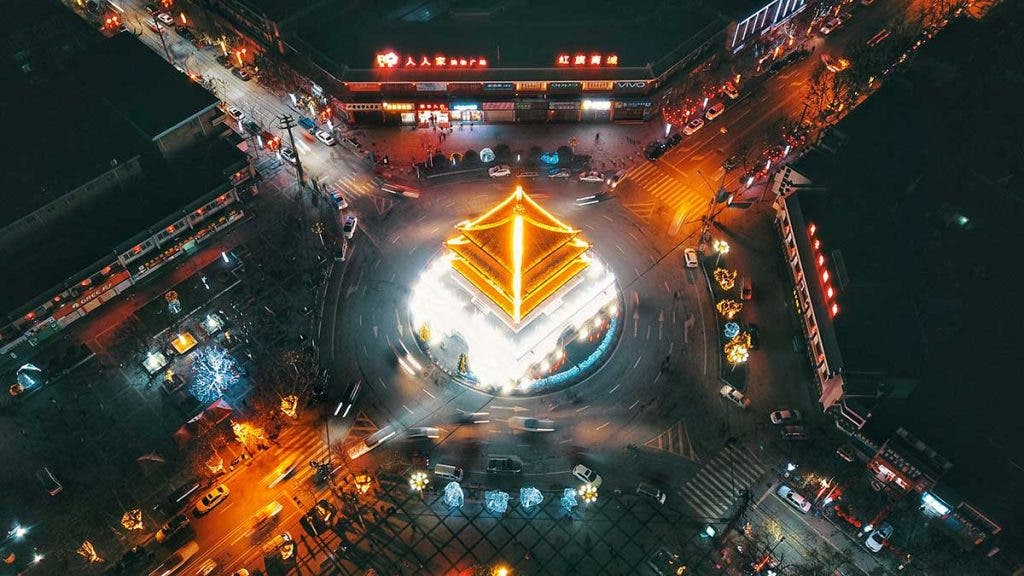 long exposure drone photography