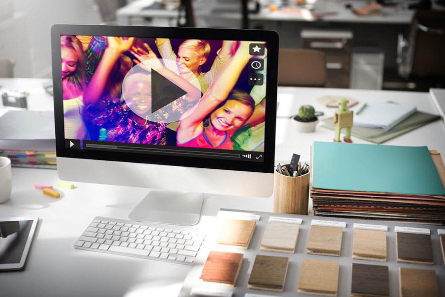Video preview on computer screen