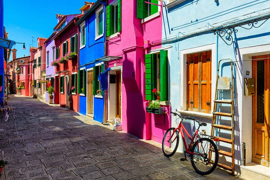 colorful houses architecture photography