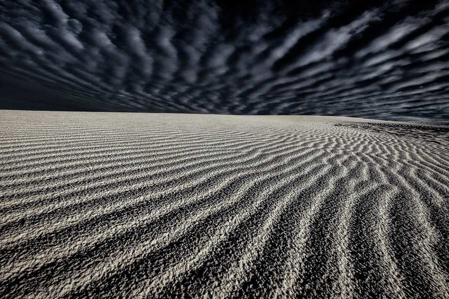 white sand dune in national monument