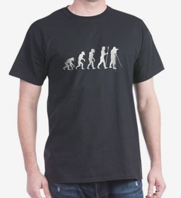 evolution photography shirt