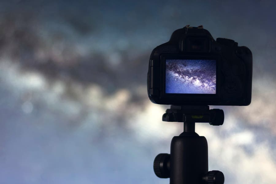 Camera being used for astrophotography