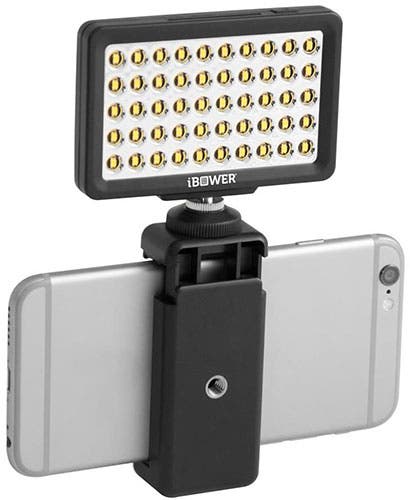 the iBower Smartphone LED Video Light iPhone videography gear
