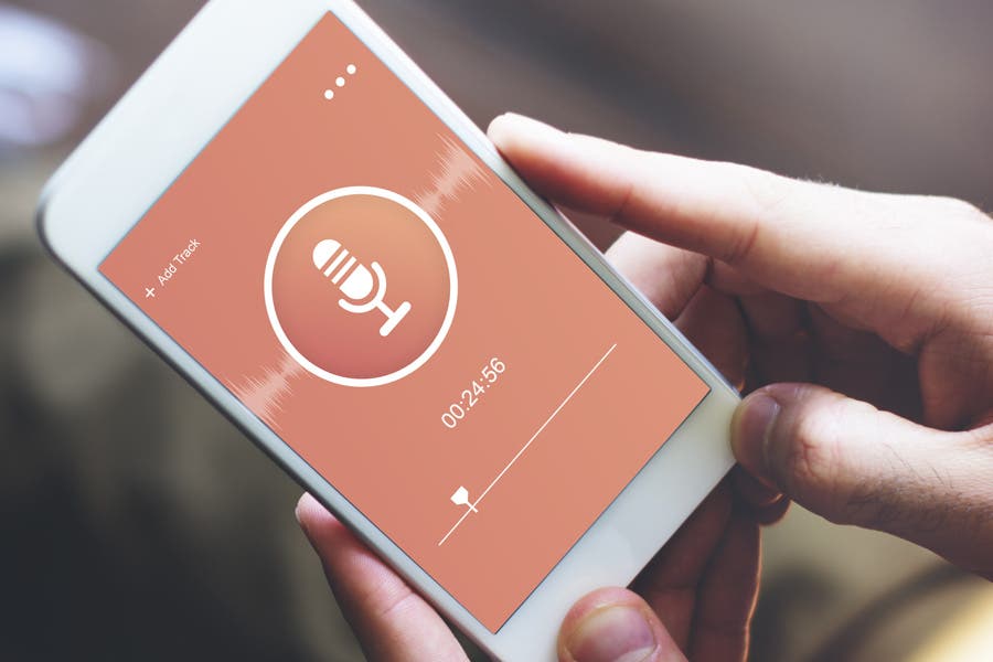 Podcast playback on cellphone