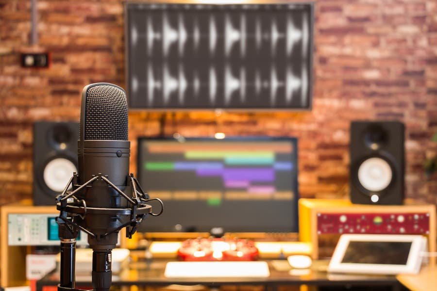 Podcast recording equipment