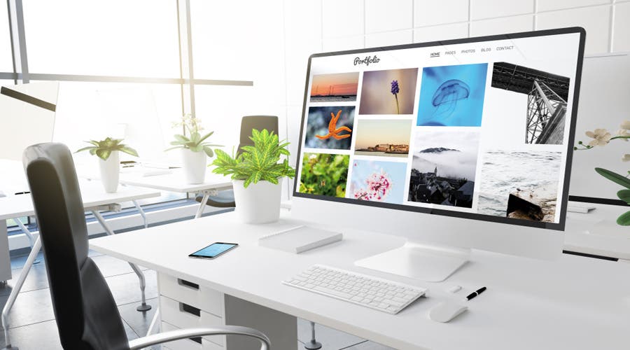 Online photography portfolio website