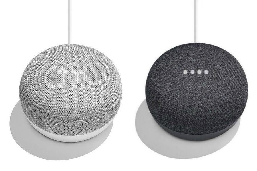 Google Home Minis in Chalk and Charcoal