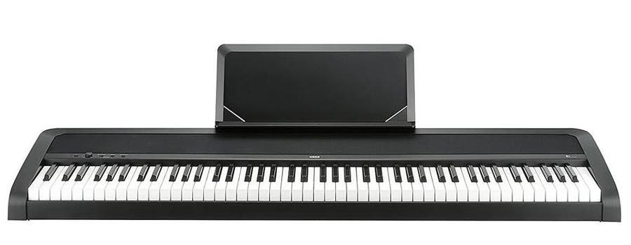 The Korg B1 digital piano with the Natural Weighted Hammer Action keyboard