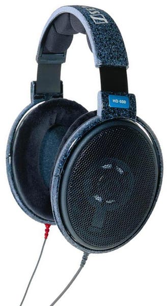 Sennheiser HD 600 with small blue parts