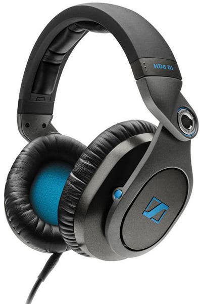 Sennheiser HD8 DJ with blue colors