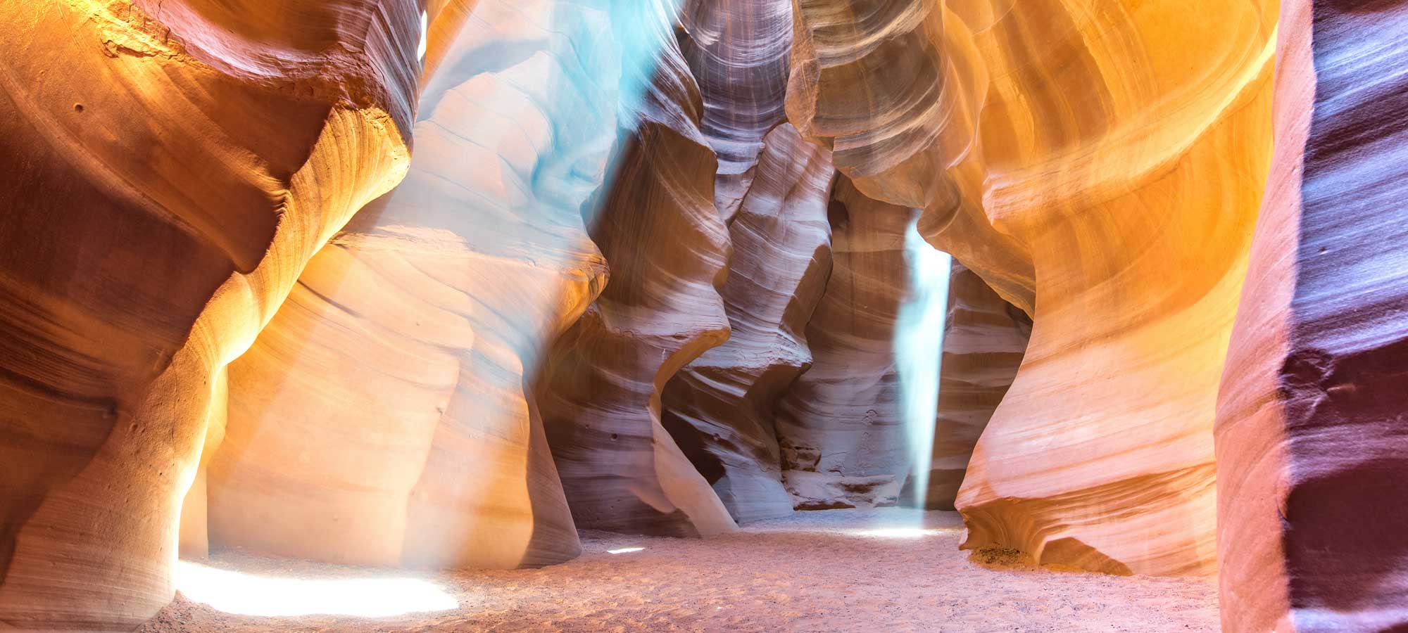 Inside the Antelope Canyon in Arizona