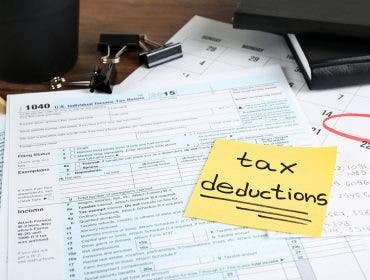 tax deductions shutterstock