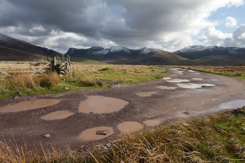 potholes Wales United Kingdom