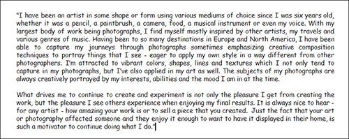 dawn wayand artist statement