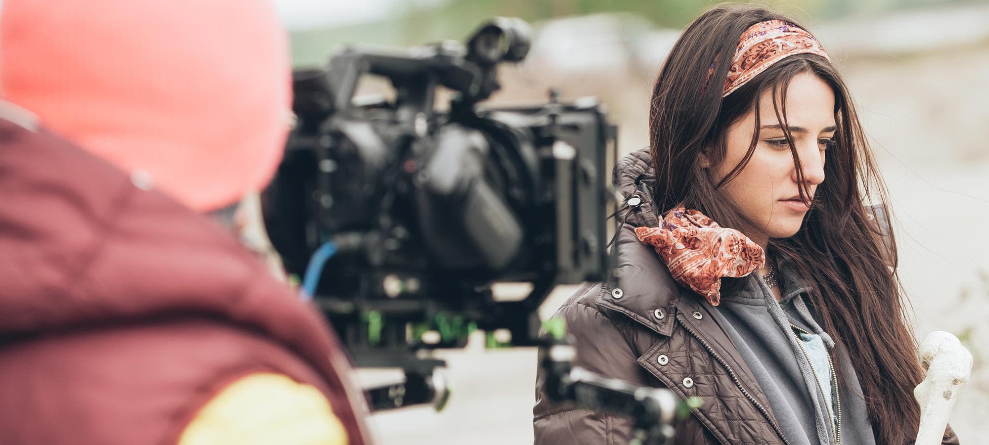 behind the scenes of ongoing film project