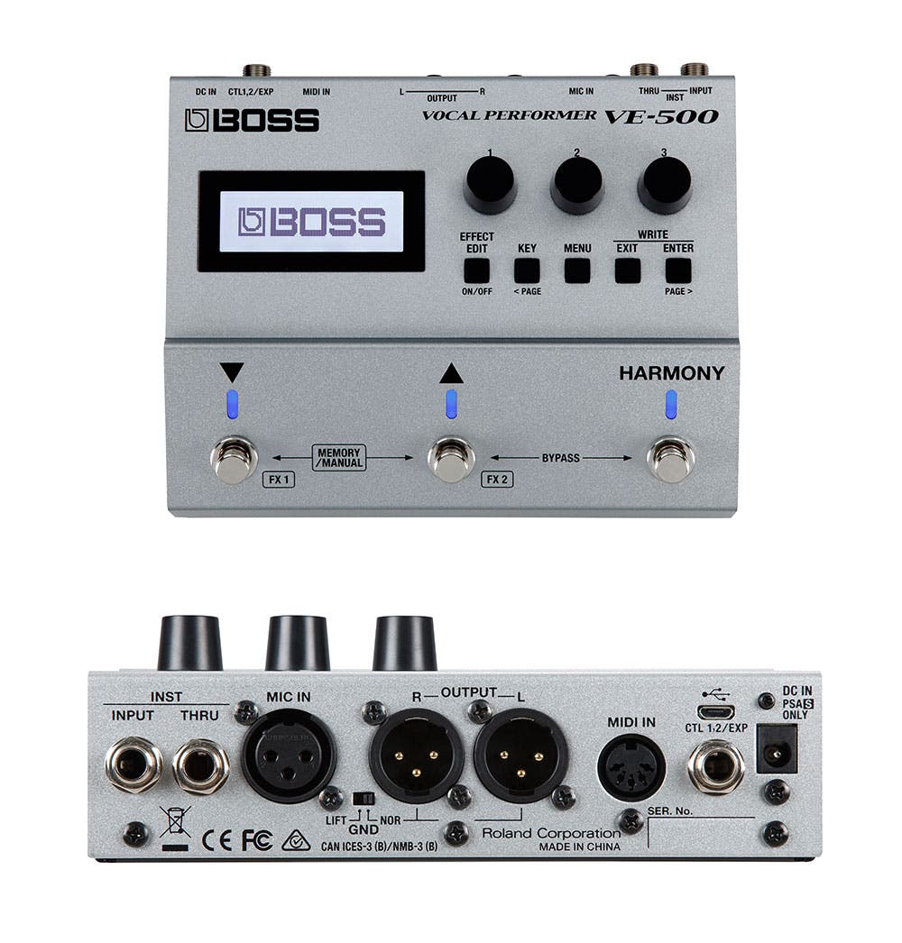 Boss VE-500 Vocal Performer Pedal