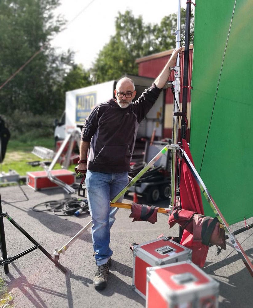 Alex DePew film set reliant mutual commercial