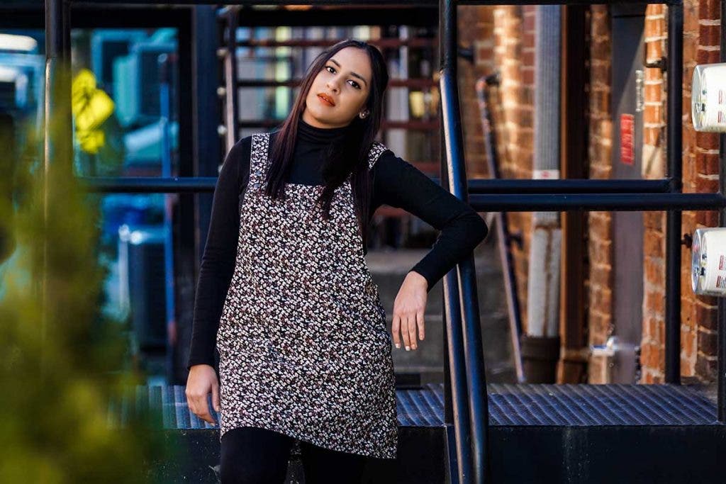 female model outside