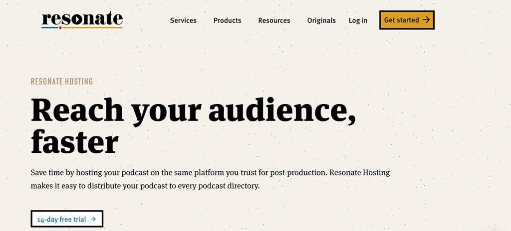 resonate podcasting hosting site