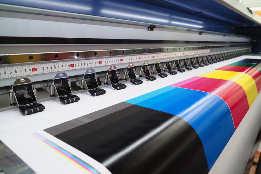 color printing sample of wide format printer