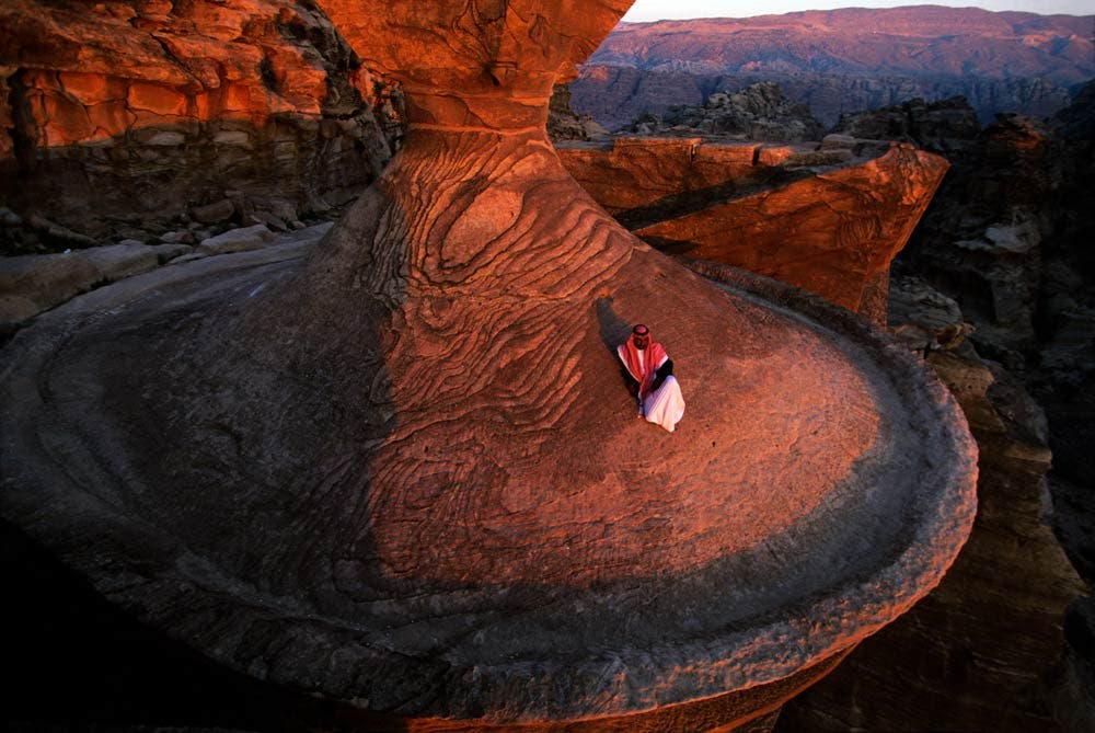 Annie Griffiths photography bedouin man al deir monastery petra, jordan