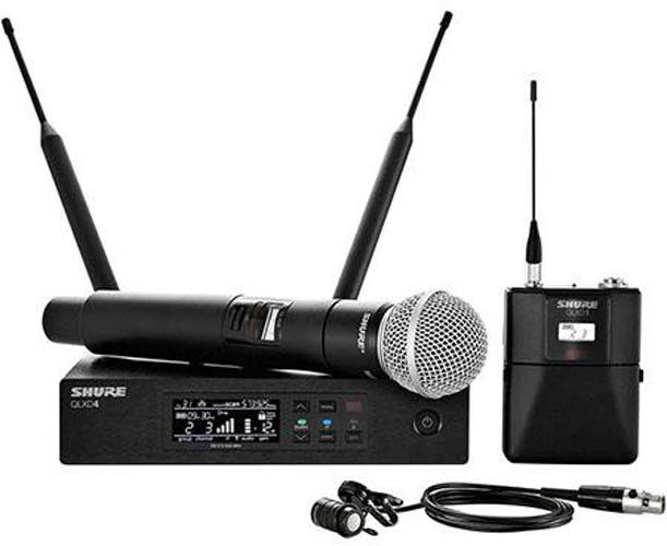 Shure QLXD124/85 best wireless microphone system with broad frequency range