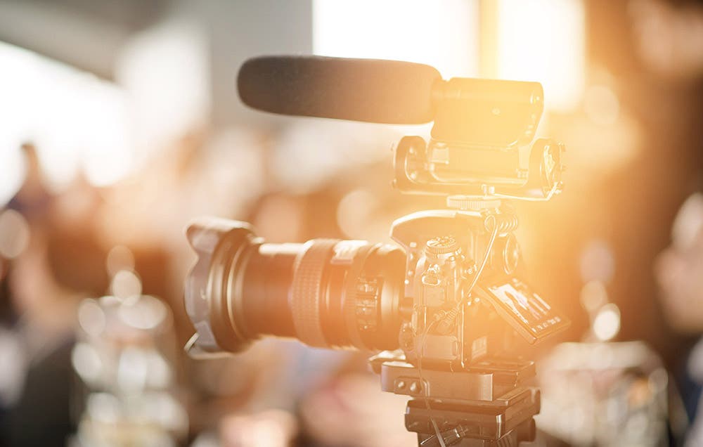 wedding videographer camera