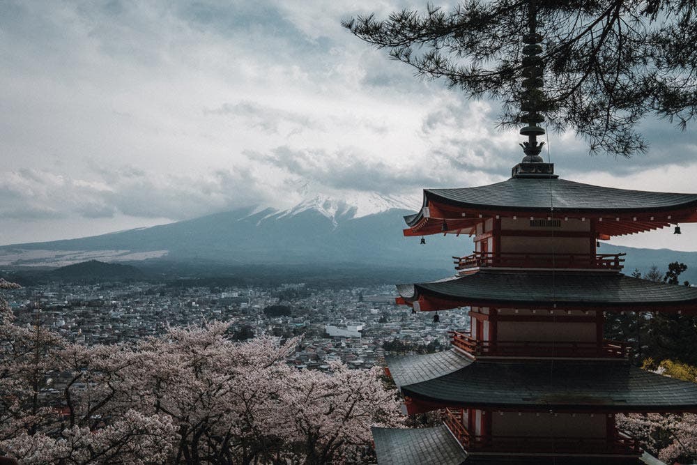 Eren Sarigul mount fuji Chureito Pagoda