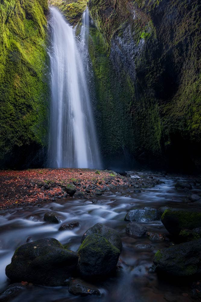 Mahesh Thapa long exposure photography waterfall iceland