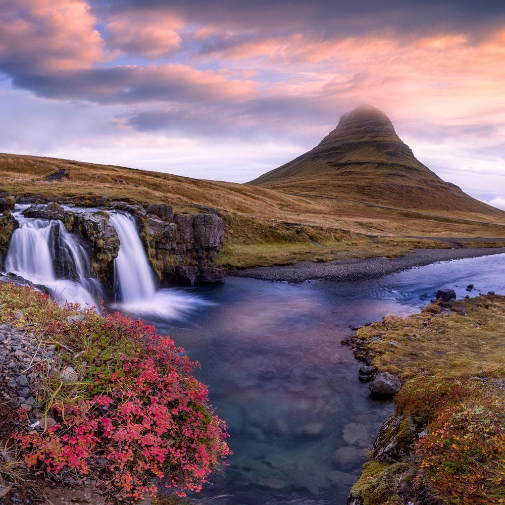 Mahesh Thapa long exposure photography waterfall iceland